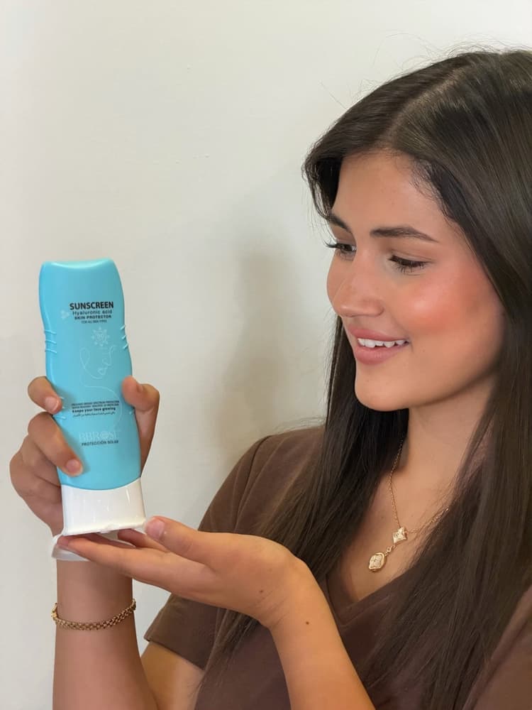 Leen AlSaidie with Hyaluronic Acid Sunscreen